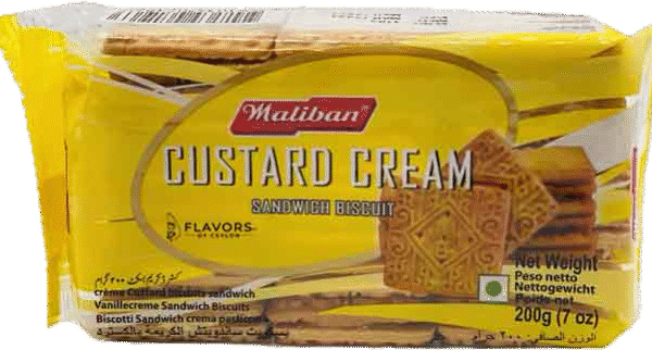 Maliban custard cream sandwich biscuit 200g